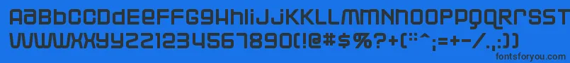 Blackjac Font – Black Fonts on Blue Background
