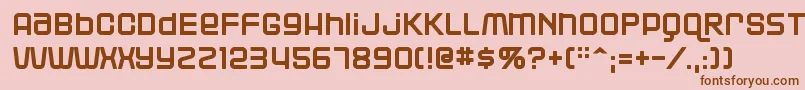 Blackjac Font – Brown Fonts on Pink Background