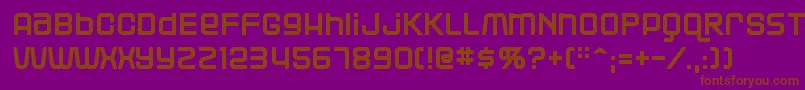 Blackjac Font – Brown Fonts on Purple Background