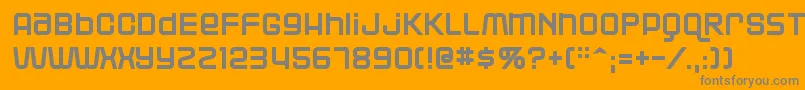 Blackjac Font – Gray Fonts on Orange Background