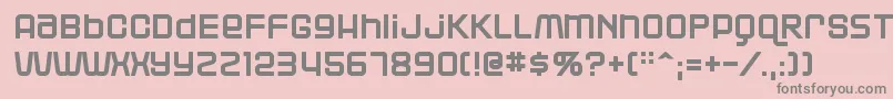 Blackjac Font – Gray Fonts on Pink Background