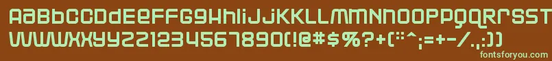 Blackjac Font – Green Fonts on Brown Background