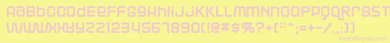 Blackjac Font – Pink Fonts on Yellow Background