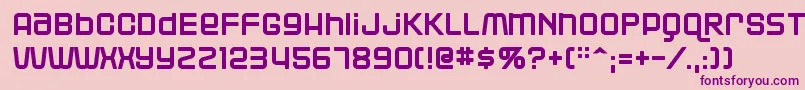 Blackjac Font – Purple Fonts on Pink Background