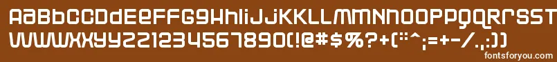 Blackjac Font – White Fonts on Brown Background