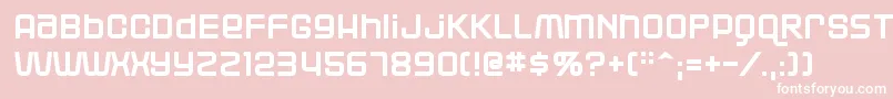 Blackjac Font – White Fonts on Pink Background