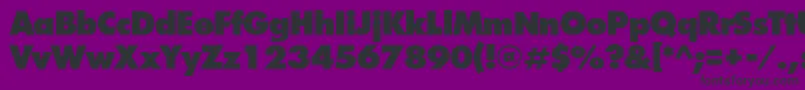 IntrepidExtrabold Font – Black Fonts on Purple Background