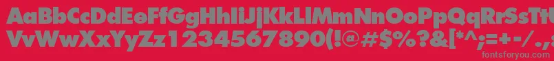 IntrepidExtrabold Font – Gray Fonts on Red Background