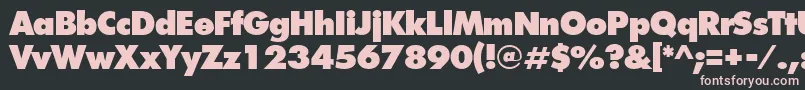 IntrepidExtrabold Font – Pink Fonts on Black Background