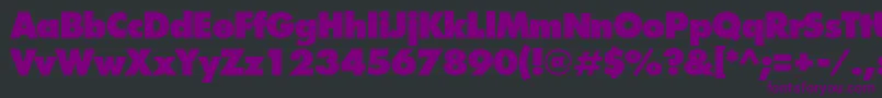 IntrepidExtrabold-Schriftart – Violette Schriften auf schwarzem Hintergrund