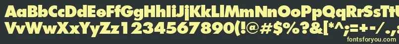 IntrepidExtrabold Font – Yellow Fonts on Black Background