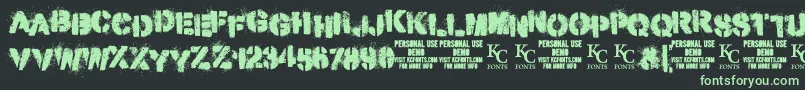 fuente MisdemeanordemoKcfonts – Fuentes Verdes Sobre Fondo Negro