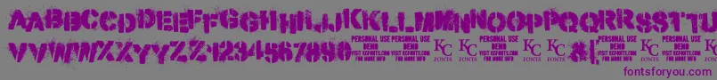 MisdemeanordemoKcfonts Font – Purple Fonts on Gray Background