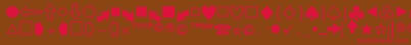 Kivunpi Font – Red Fonts on Brown Background