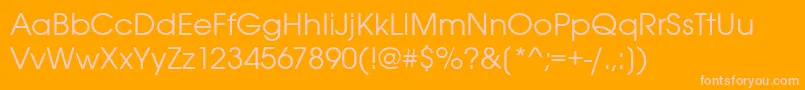 Avantgargotitctee Font – Pink Fonts on Orange Background
