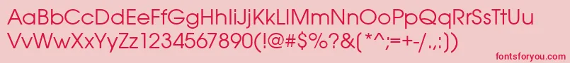Avantgargotitctee Font – Red Fonts on Pink Background