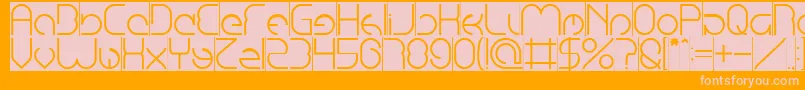 More about EmmiliaInverse Font EmmiliaInverse Font – Pink Fonts on Orange Background