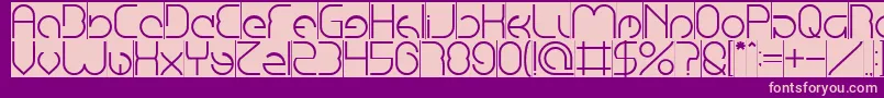EmmiliaInverse Font – Pink Fonts on Purple Background