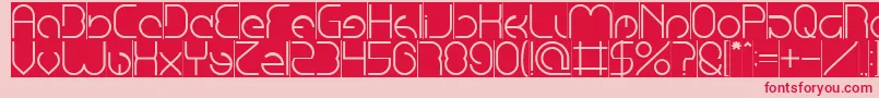 EmmiliaInverse Font – Red Fonts on Pink Background