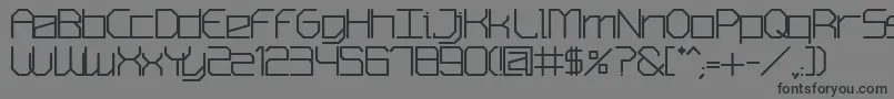 フォントSmContextismBold – 黒い文字の灰色の背景