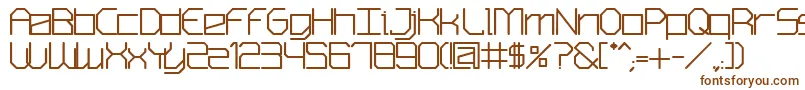 Шрифт SmContextismBold – коричневые шрифты на белом фоне