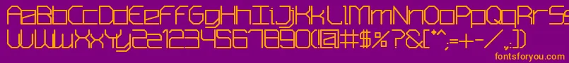 SmContextismBold Font – Orange Fonts on Purple Background