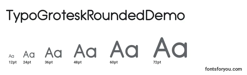 TypoGroteskRoundedDemo Font Sizes