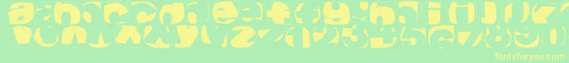 fuente Klroundfragments – Fuentes Amarillas Sobre Fondo Verde