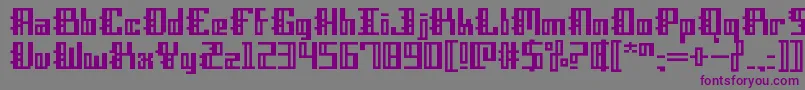DubstepBlackletter Font – Purple Fonts on Gray Background