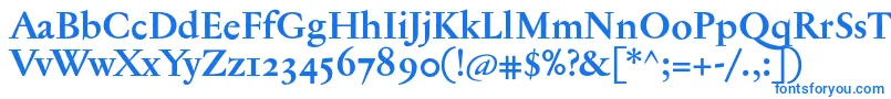 JannontextmedosfBold Font – Blue Fonts on White Background