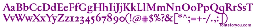 JannontextmedosfBold Font – Purple Fonts on White Background