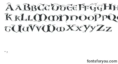 Snowcupscaps font – Fonts Hieroglyphs