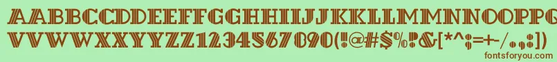 Dextorc Font – Brown Fonts on Green Background