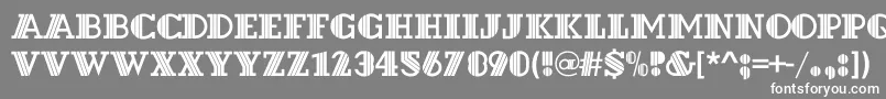 Dextorc Font – White Fonts on Gray Background