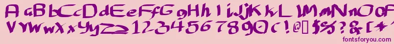 Lantfnask Font – Purple Fonts on Pink Background