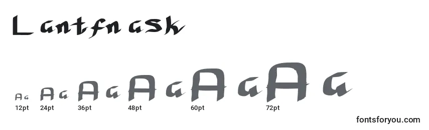 Размеры шрифта Lantfnask