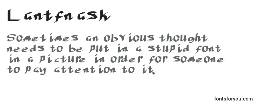 Review of the Lantfnask Font