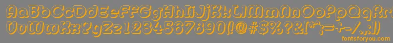 MexicoshadowBolditalic Font – Orange Fonts on Gray Background
