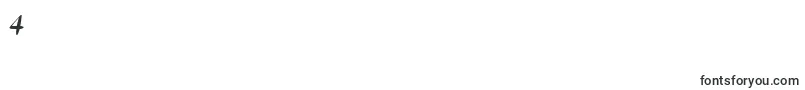 EllipseItcBoldItalic Font – Fonts for Digit 4