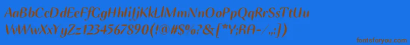 Подробнее о шрифте EllipseItcBoldItalic Шрифт EllipseItcBoldItalic – коричневые шрифты на синем фоне