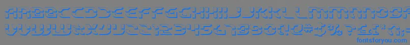 Starfbv23D Font – Blue Fonts on Gray Background