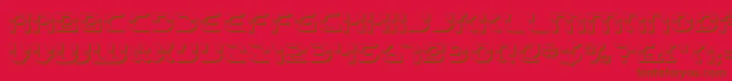 Starfbv23D Font – Brown Fonts on Red Background
