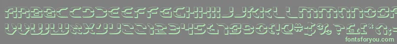 Starfbv23D Font – Green Fonts on Gray Background