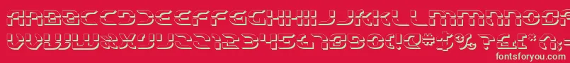 Starfbv23D Font – Green Fonts on Red Background