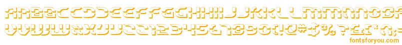 Шрифт Starfbv23D – оранжевые шрифты на белом фоне