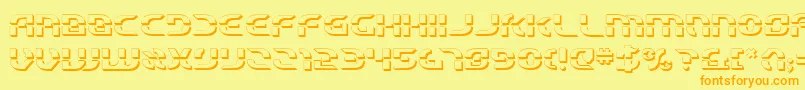 Шрифт Starfbv23D – оранжевые шрифты на жёлтом фоне