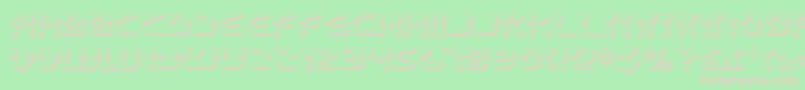 Starfbv23D Font – Pink Fonts on Green Background