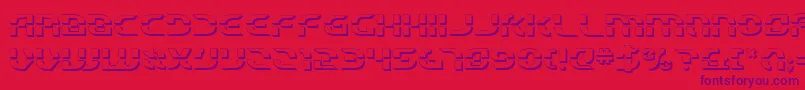 Starfbv23D Font – Purple Fonts on Red Background