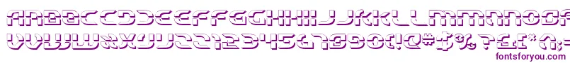 Starfbv23D Font – Purple Fonts on White Background