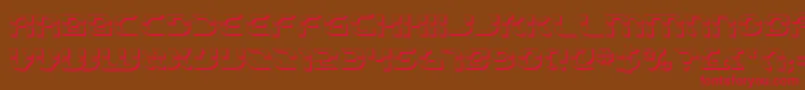 Starfbv23D Font – Red Fonts on Brown Background